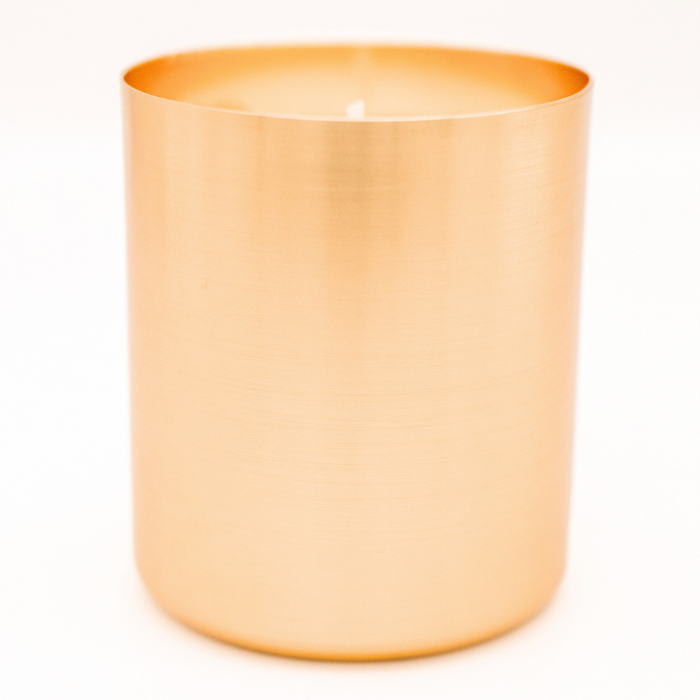 13 oz Gold Metal Tumbler - Soy Candle - Sample