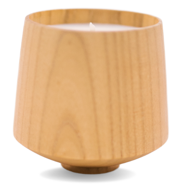 7.5 oz Light Wooden Candle Jar - Soy Candle - Sample