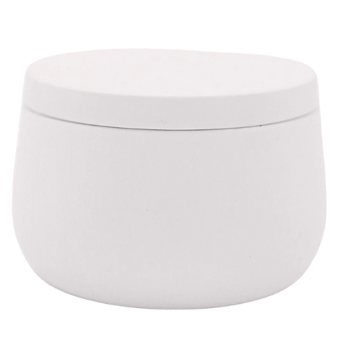 8oz Luxury White Curved Tin - Sample