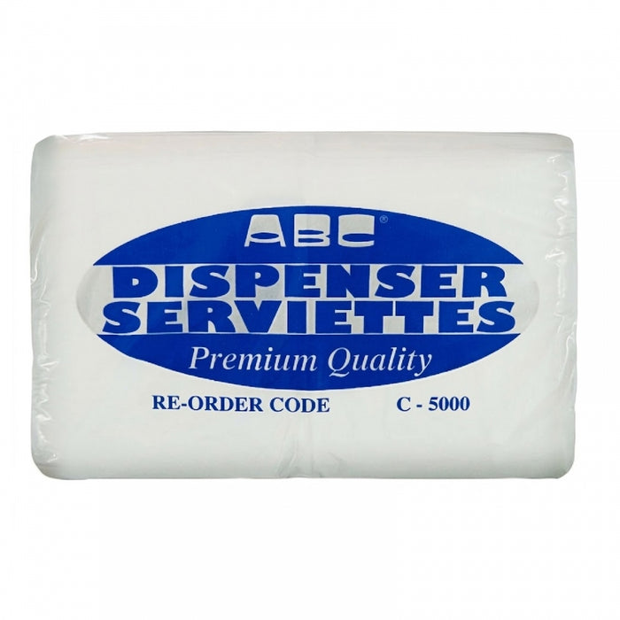 ABC ABC COMPACT FOLD 1 PLY SERVIETTES
