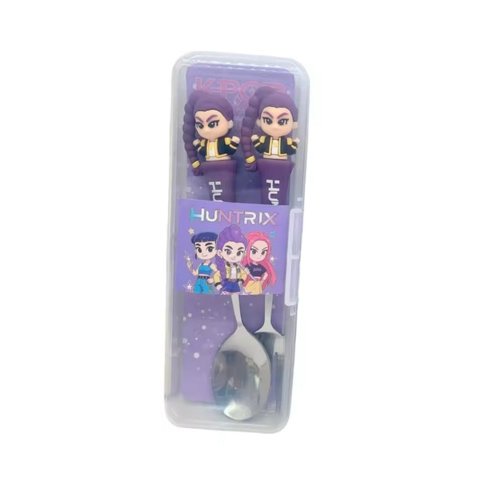 Anime Stainless Steel Cutlery Set with Box