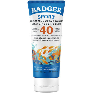 Badger: Sport Mineral Sunscreen Cream SPF 40