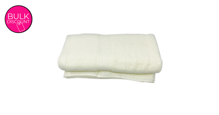 Bath Towel Combed Cotton - Pale Yellow (70x140 cm)