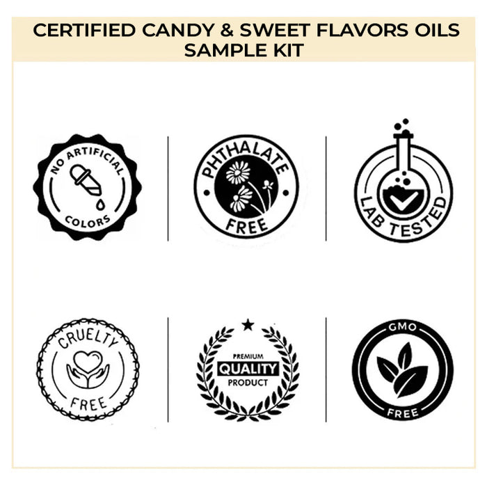 certified Candy & Sweet Flavors Oils