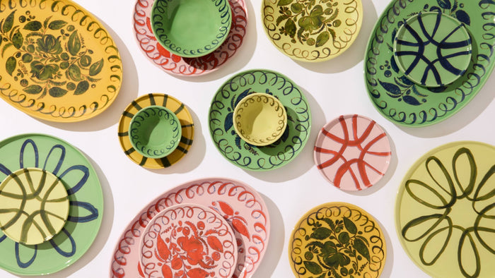 Couleur Nature | Amalfi Oval Tray Mustard - 15.7" x 11" - Couleur Nature - Living with Ivey
