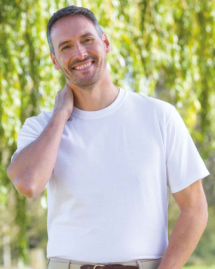 Crew Neck T Shirt - White - Country Collection