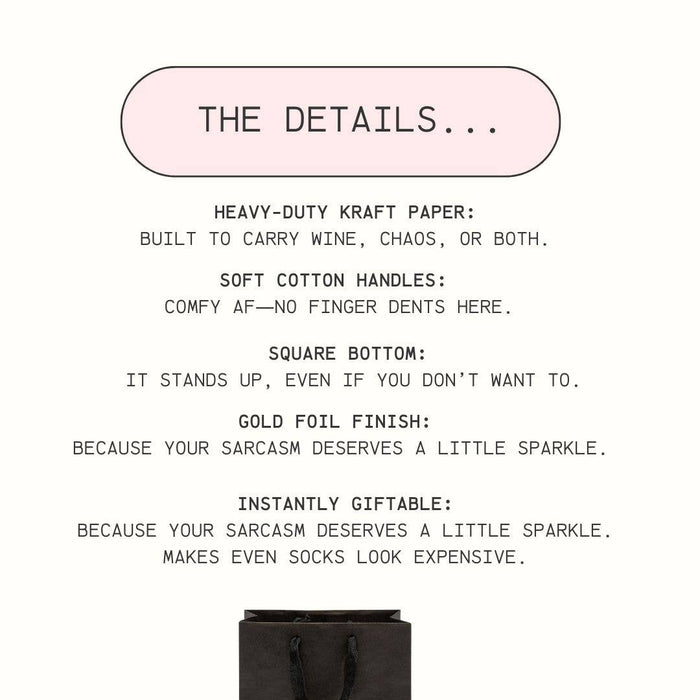 Crimson and Clover Studio - Sorry About Your Other Children Funny Gift Bag