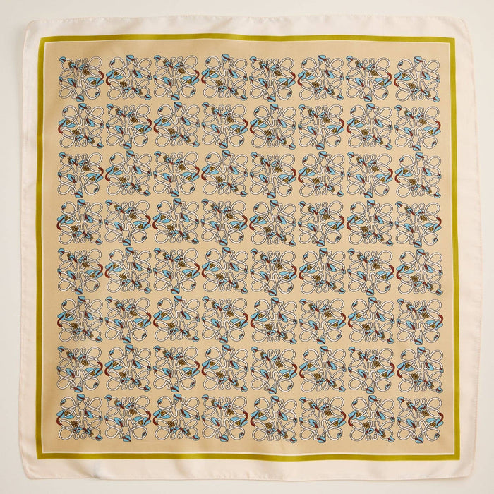 Frem - Geometric Silk-Feel Scarf | Modern Pattern Square Accessory