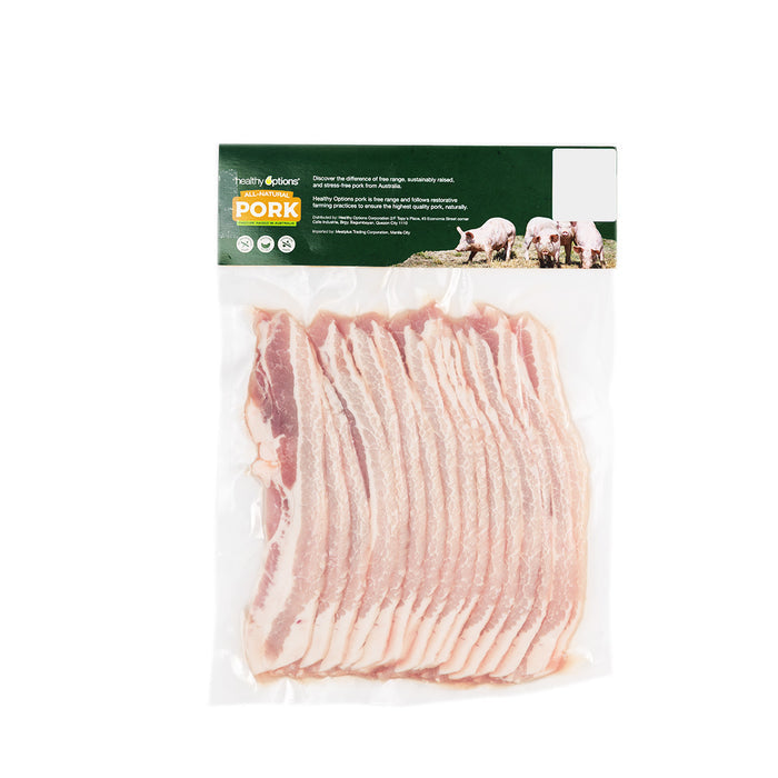 Frozen Healthy Options Pork Belly Slices 3mm 500g