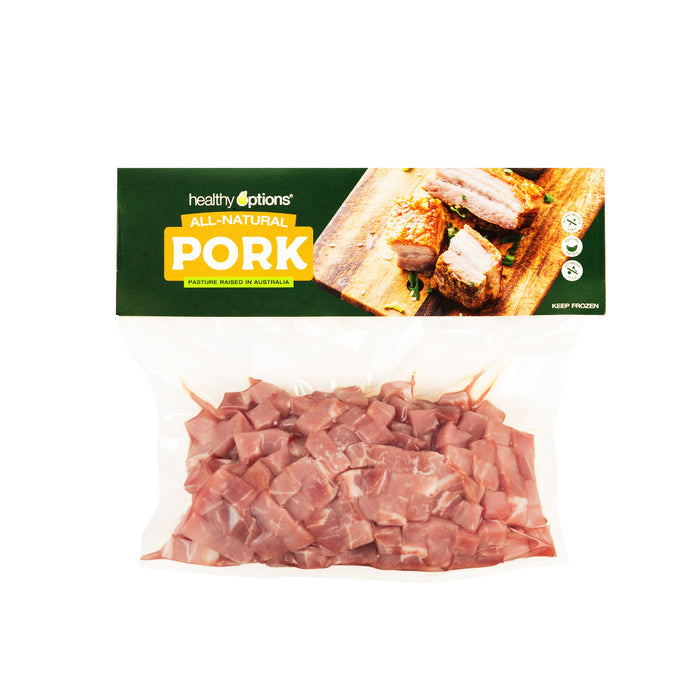 Frozen Healthy Options Pork Saute Cubes 500g