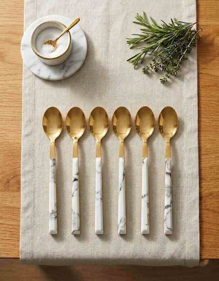 Gold Table Spoon - 6pcs