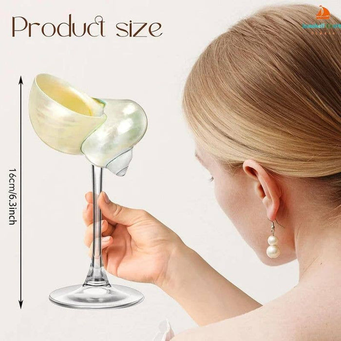 Kiyo Home | Clear Seashell Glasses 4 - Piece Set - Kiyo Home - Living with Ivey