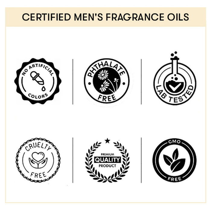 Certfied Men's Fragrance Oils Sample Kit