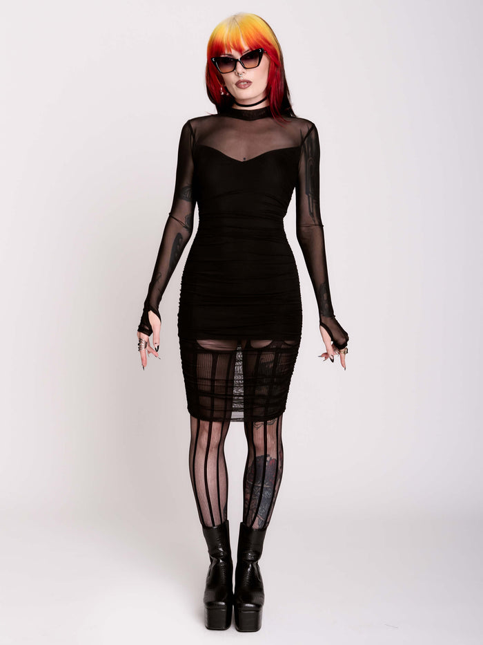 MESH MATRIX DRESS