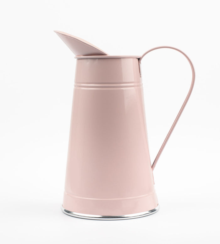 Metal enamelled jug