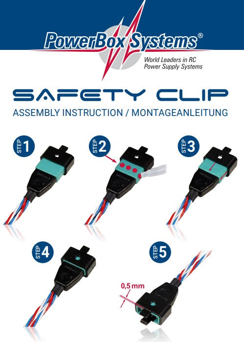 Powerbox Safety clip, 6 pcs for MPX