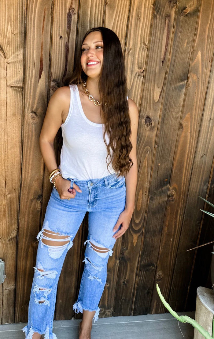 PREORDER: // Urban Distressed Crop Jean