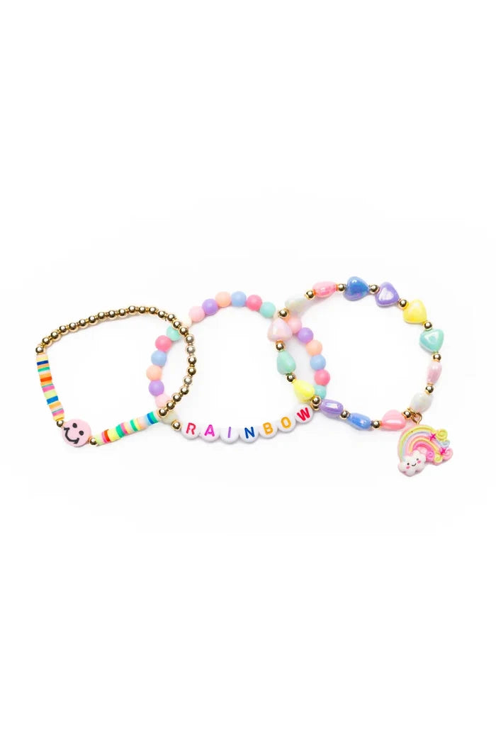 Rainbow Smiles Bracelet Set (3pc)