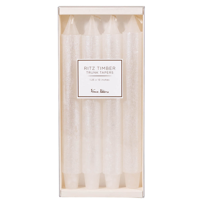 Ritz Timber Trunk Candles White