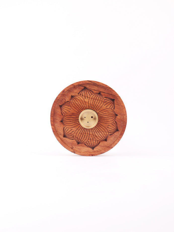 Round Lotus Incense Stick Holder | One Colour-Image 2