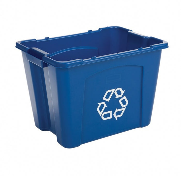 Rubbermaid Deskside Box 53L with Recycling Symbol