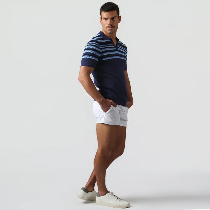 Sismano Knit Polo Royal Navy