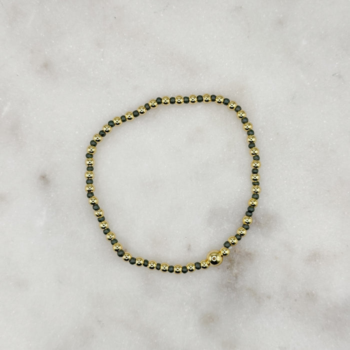 The Poppy Bracelet CHARCOAL