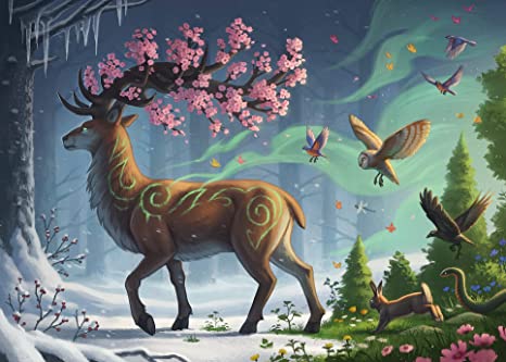 1000 pc Deer of Spring Puzzle