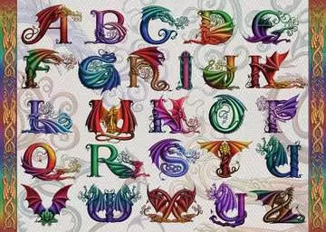 1000 pc Dragon Alphabet Puzzle