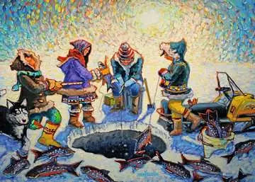 1000 pc Ice Fishing Puzzle
