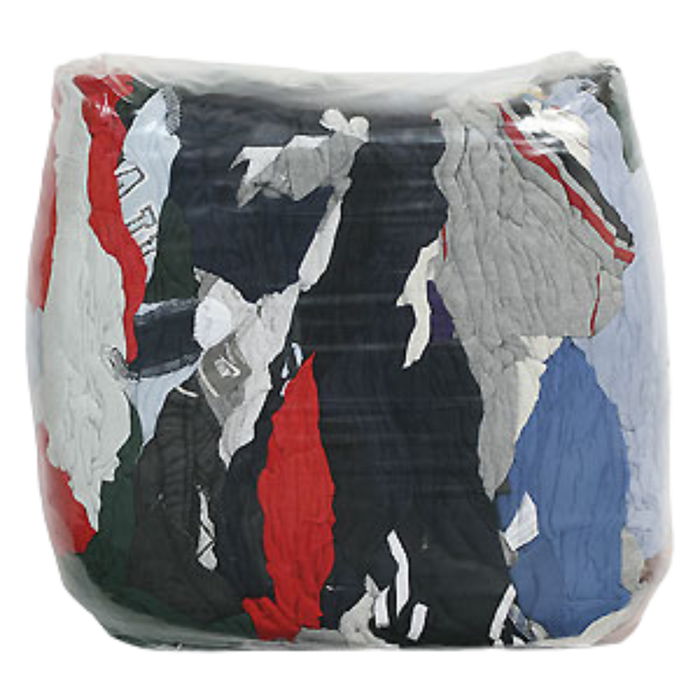 10lbs Mixed Colours T-Shirt Wiper Rags
