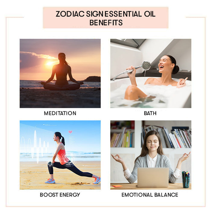 Zodiac Essential Oil Blend set pack benefits