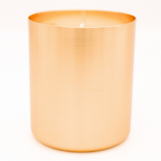 13 oz Gold Metal Tumbler - Soy Candle  - Sample
