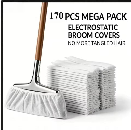 170pcs Disposable Broom Covers