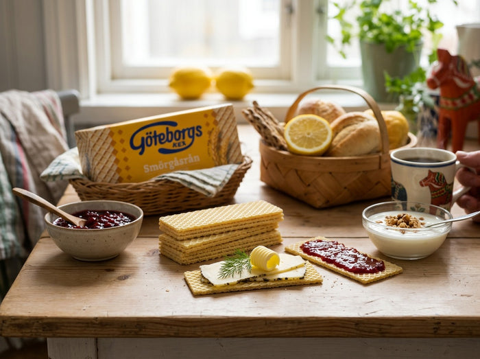 3 x Göteborgs Kex Smörgåsrån Fullkorn 155g (5.47 oz) – Swedish Whole Grain Crispy Sandwich Crackers
