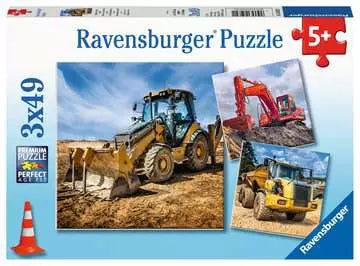 3x49 Digger At Work Puzzle
