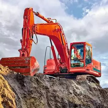 3x49 Digger At Work Puzzle