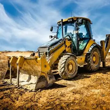 3x49 Digger At Work Puzzle