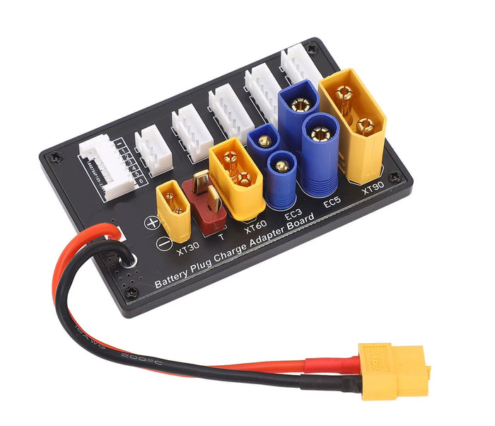 6S Charging Board Adapter for LiPo Batteries – XT30, XT60, XT90, EC3, EC5 & T-Deans Connectors