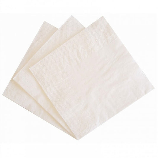 ABC ABC WHITE COCKTAIL SERVIETTES 2PLY