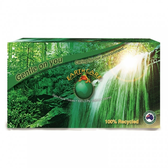 ABC EarthCare Facial Tissue 100 Sheet Recycled