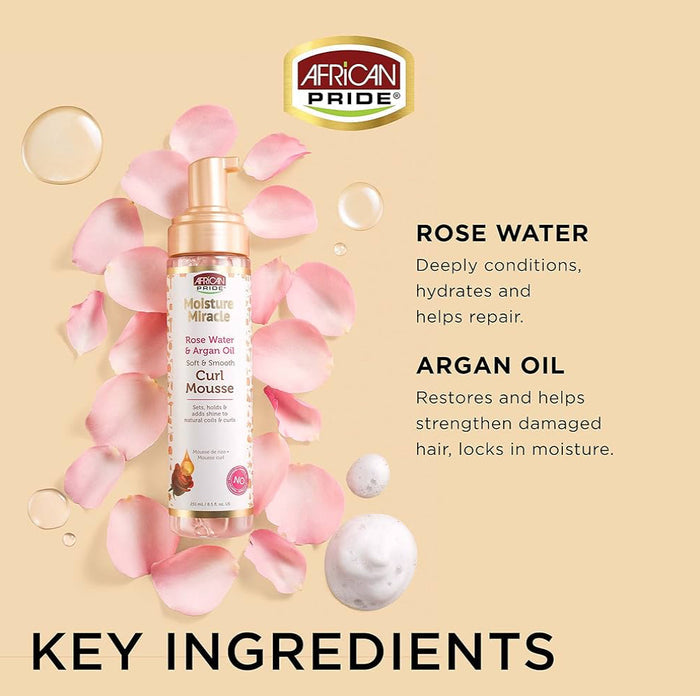 AFRICAN PRIDE Moisture Miracle Curl Mousse (8.5oz)