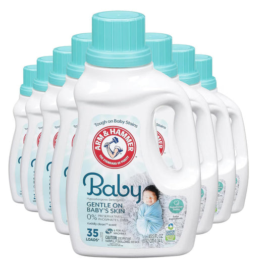 ARM & HAMMER Baby Liquid Laundry Detergent Baby Blossom - 45.5 oz - 8 Pack
