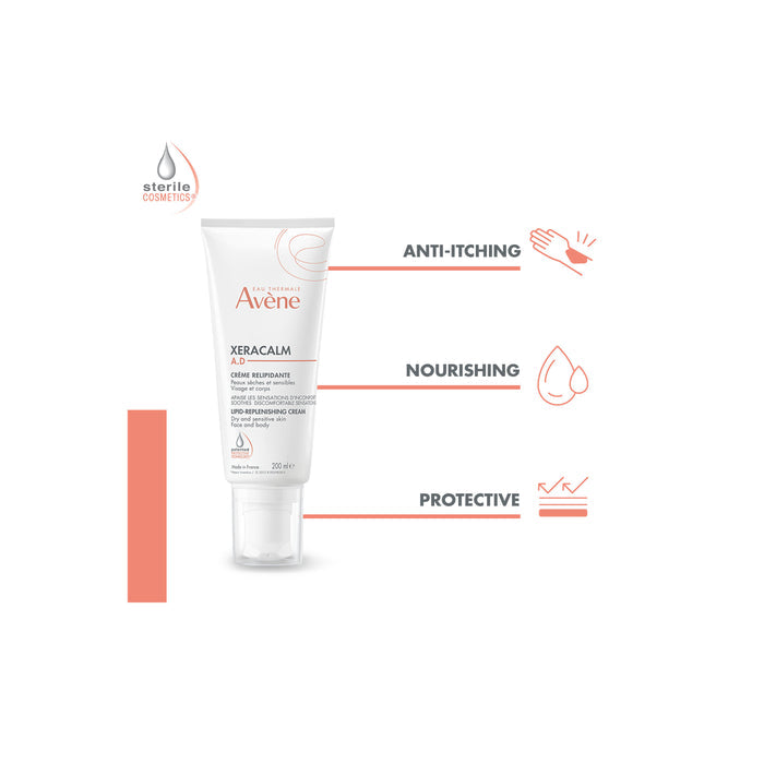 Avène XeraCalm A.D. Lipid-Replenishing Cream Moisturiser 200ml