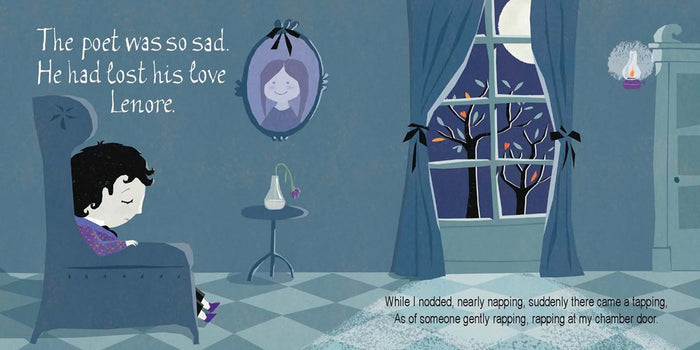 BabyLit Little Poet Board Books - Edgar Allan Poe: Nevermore!