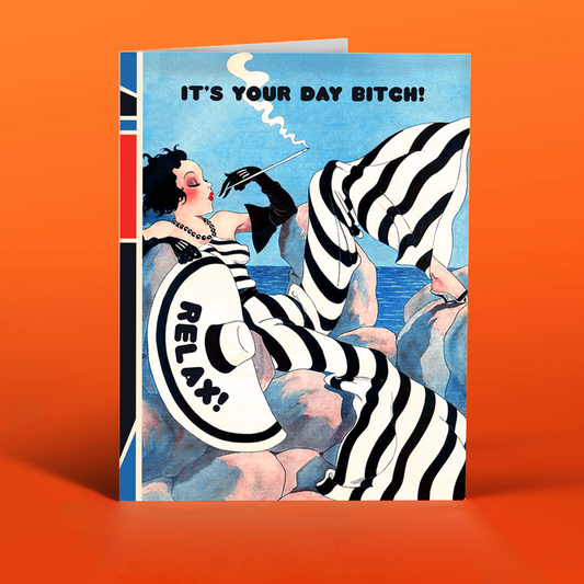 BEACH BITCH! birthday card