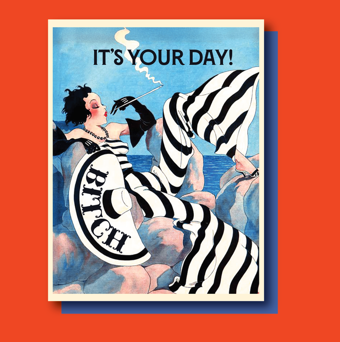 BEACH BITCH! birthday card