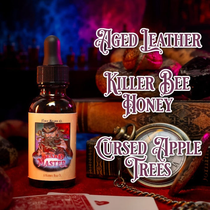 Beard Master - Beard Oil - Aged Leather, Killer Bee Honey, Cursed Apple Trees