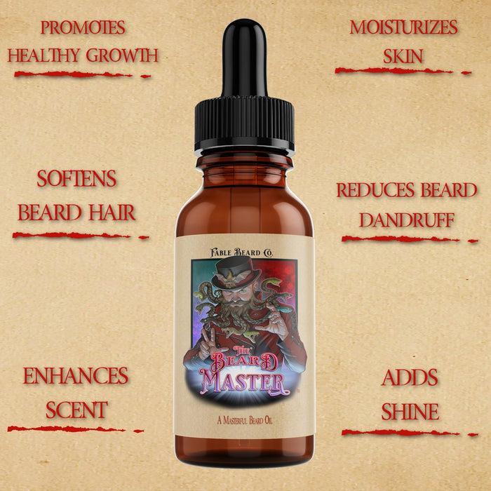 Beard Master - Beard Oil - Aged Leather, Killer Bee Honey, Cursed Apple Trees
