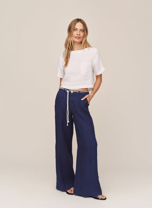 B3281-331-302 - CLEAN WAIST PINTUCK WIDE LEG
